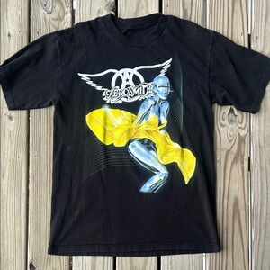 Vintage Aerosmith T-shirt Just Push Play World Tour